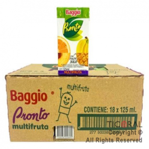 JUGO BAGGIO PRONTO X125CC MULTIFRUTA x 18